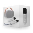 Mikamax Karaoke 2 Go Trådløs Høyttaler med 2 Mikrofoner – Bærbar, USB-C, 5 Timer Batterilevetid