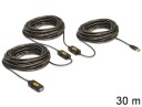 Delock Extension cable USB 2.0 - USB-forlengelseskabel - USB til USB - 30 m