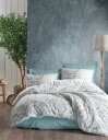 Swafford sengesett 240x220 cm   Mint Hvit