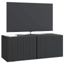  Vegghengt TV skap Svart 78,5 x 31 x 30 cm Konstruert tre