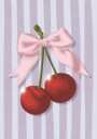 Sweet Pink Bow Cherries Plakat / 21x30