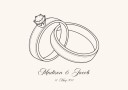 Wedding Rings Personalized Plakat Plakat / 100x150cm