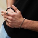 Bead Bracelet Rustfritt stål 18-21 cm