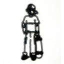 Patchwork Utstikker Skateboarder 
