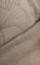 Borg Living Sateng sengesett - 140x220 cm - 100% Bomullssateng - Big flower sand