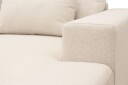 Grande 5 seters U Sofa med Divan Høyre   Beige Stoff