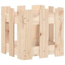 Plantekasse med gjerdedesign 30x30x30 cm heltre furu