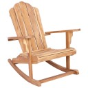 vidaXL Hage Adirondack Gyngestol Naturlig Massivt teaktre