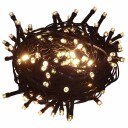vidaXL LED-strenglys med 300 lysdioder varmhvit 30 m PVC
