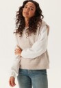 Selected Slflulu Sl Knit Vest Beige M