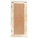 vidaXL Speil hvit 110x50 cm heltre mango