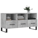 vidaXL TV-benk betonggrå 120x35x48 cm konstruert tre 8720845944896