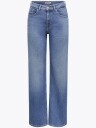 Only Juicy High Waist Wide Denim Blå 28/30
