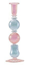 Moonlight Copenhagen - Illume lysestake 25 cm rosa/blå