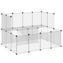 Vidaxl Smådyrbur Gjennomsiktig 143X107X93 cm Pp Og Stål