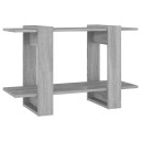 vidaXL Bokhylle/romdeler gr? sonoma eik 80x30x51 cm