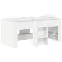  Barnas Høye Sengramme 2 pcs Hvit 163 x 101,1 x 68,5 cm