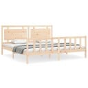 vidaXL Sengeramme med hodegavl 180x200 cm heltre 8720845973513