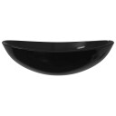 vidaXL Servant herdet glass 54,5x35x15,5 cm svart