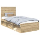  Sengestamme med hodegjerde Sonoma 90 x 190 cm Massiv furu