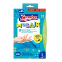 Spontex Mosaikk Engangshansker StÃ¸rrelse L 40pk