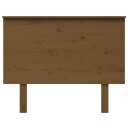 vidaXL Sengegavl honningbrun 104x6x82,5 cm heltre furu