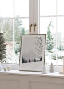 Winter Landscape House Snow Poster Plakat / 21x30cm