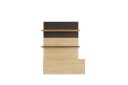 Neyric Skrivebord 50x90 cm   Eik/Sort