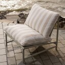 Loungestol Elvo 82 cm utendørSand/Hvit