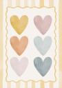 Pastel Hearts Plakat Plakat / 70x100cm