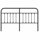  Sengegavl i metall svart 160 cm 8720845881566