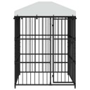 Vidaxl Utendørs Hundegård Med Tak 150X150X210 cm