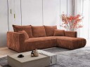 Puente 4 seters sofa med divan   brun