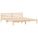 Sengeramme med hodegavl 200x220 cm Solid trefuru