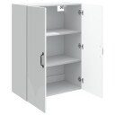 vidaXL Vegghengt skap Hvit 66 x 34,5 x 90 cm Konstruert tre
