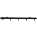 Home it knaggrekke med 5 knagger 60x7x2,5 cm sort eik