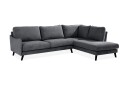 Trend Lyx Sjeselongsofa Høyre   Mørkegrå
