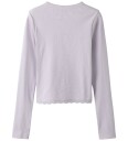 LMTD Nlfninaja Ls Crop Lace S Top   Purple   158 164