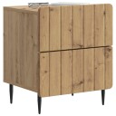  Nattbordskap med skuff 2 pcs Artisan eik 43 x 34,5 x 49,5 cm