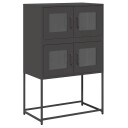  Highboard Sort 68x39x107 cm Stål 8721158371782