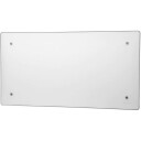 Adax Clea H panelovn med termostat og WiFi 800W/400V, Hvit glass - 10 m²