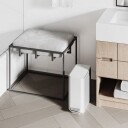 Simplehuman Avfallsbøtte slim 5L Hvit Sort eller Børstet stål