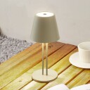 Lindby LED oppladbar bordlampe Janea TWIN grønn metall