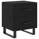  Nattbordskap Svart eik 40 x 35 x 47.5 cm Konstruert tre