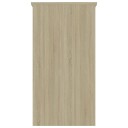 vidaXL Skrivebord sonoma eik 80x40x75 cm sponplate