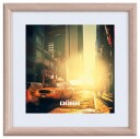 DÃRR New York Square Billedramme Plast 10x10 cm Imitert BjÃ¸rk