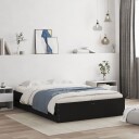 vidaXL Sengeramme med skuffer svart 120x200 cm konstruert tre 8721012244986