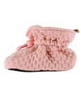 Melton Structure Textile Slippers   Pink   24/25