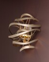 Calligraphy vegglampe gull