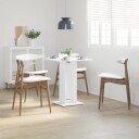 vidaXL Bistrobord hvit 60x60x75 cm sponplate